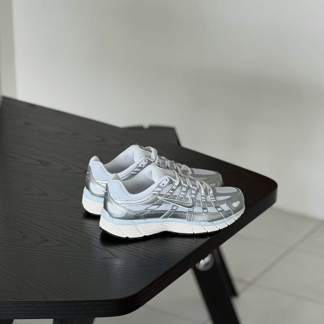 NIKE P-6000 液態白銀 金屬銀 奶油底 復古 女鞋 BV1021-106 / 調貨