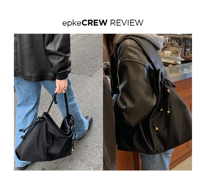 韓國代購  Archivepke Gem shopper bag(Nylon black)