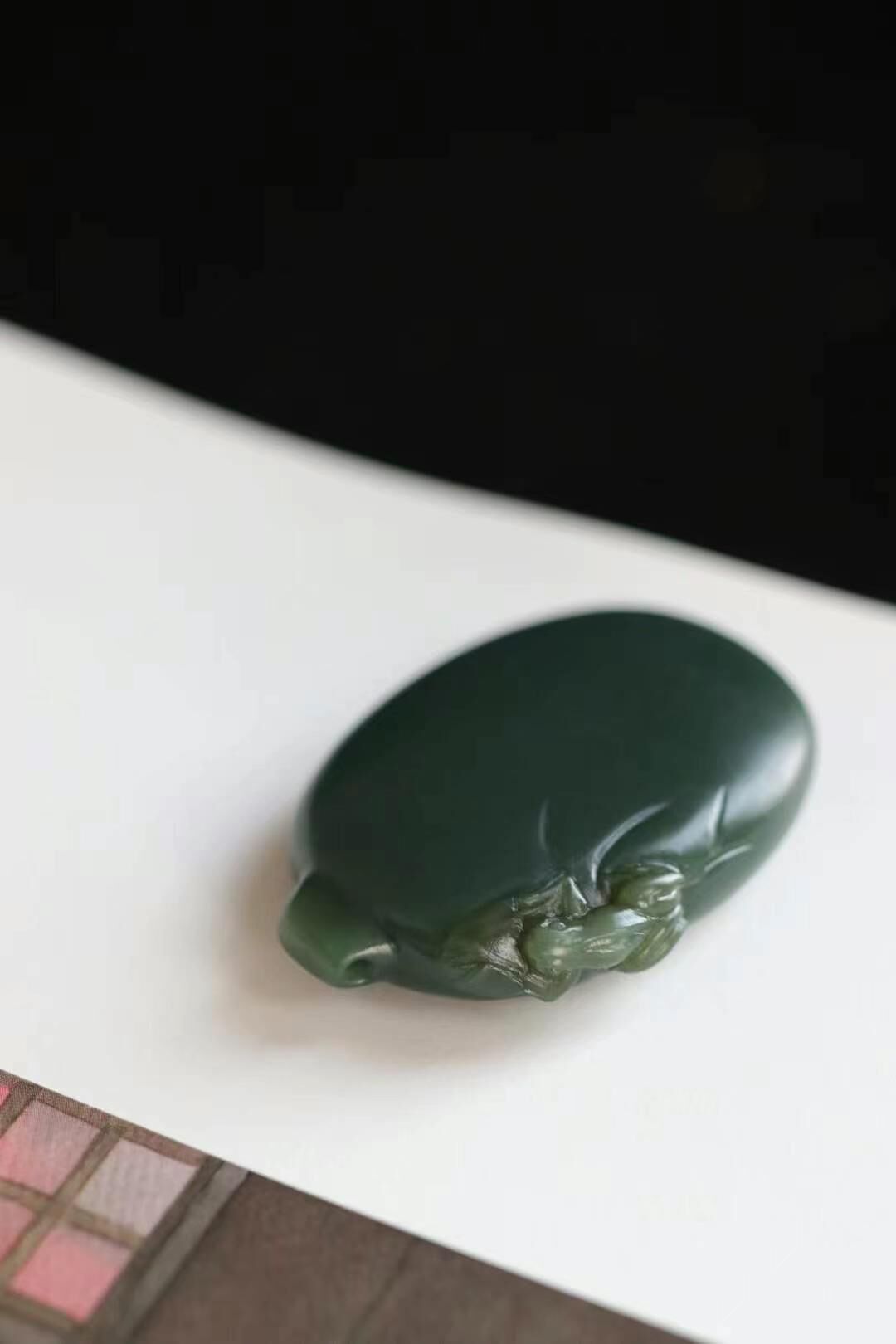 和田玉塔青平安牌,天然和田玉軟玉