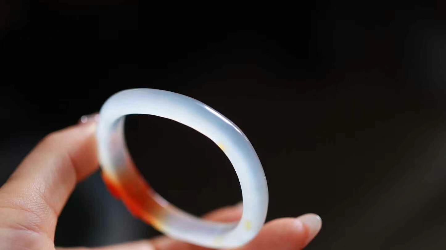 424719 54mm南紅瑪瑙手鐲 (52-54)