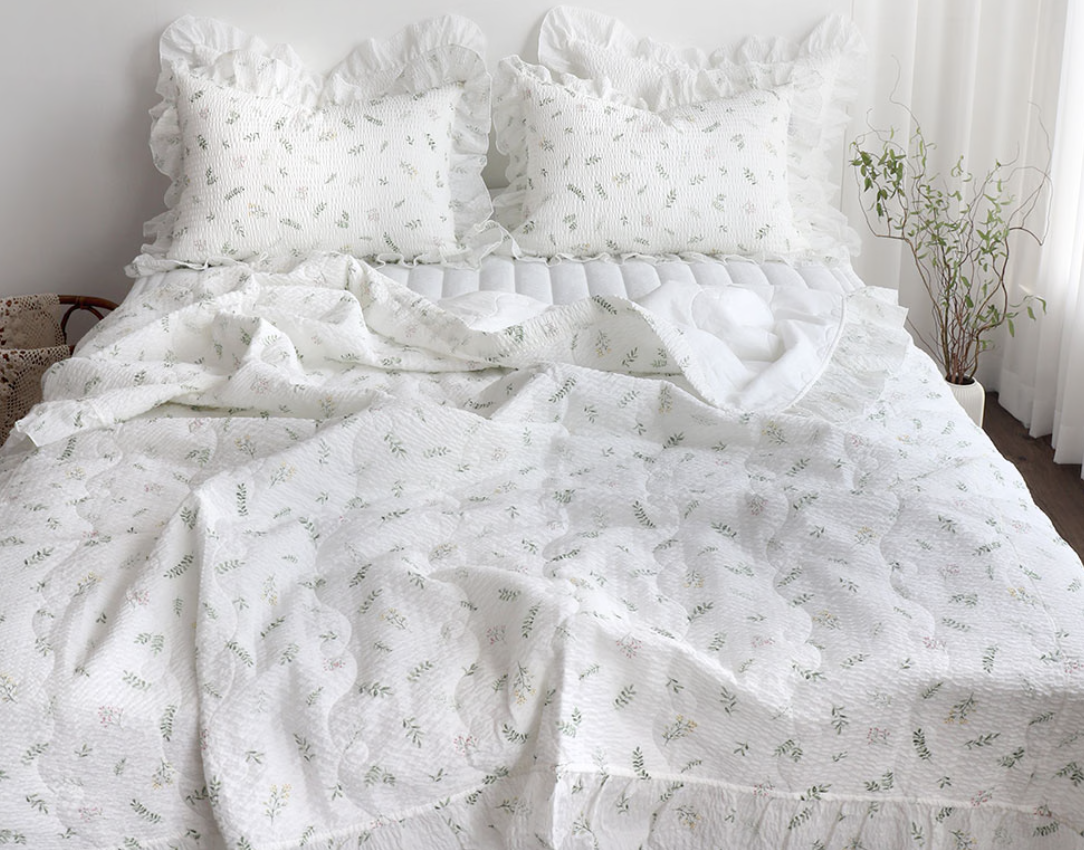 🇰🇷 韓國製 | 森林系竹纖夏日波紋透氣涼被🎍 天然透氣款