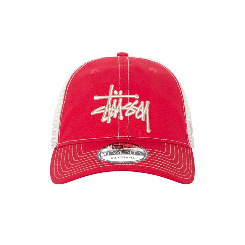 Stussy New Era 9twenty Basic Trucker 卡車帽 帽子 紅色 1311126-ST [台灣現貨]