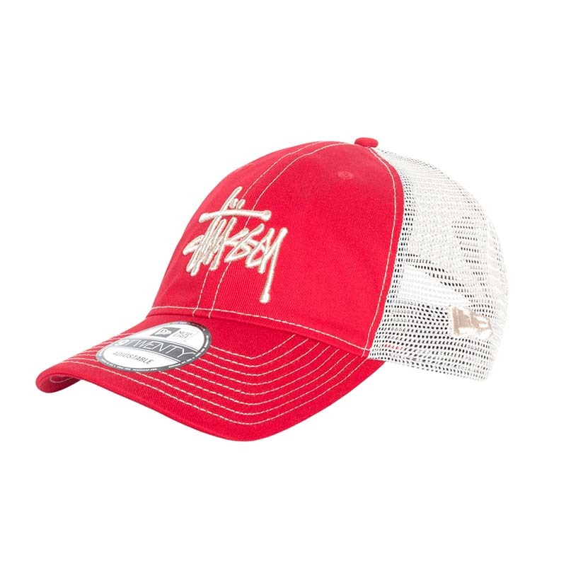 Stussy New Era 9twenty Basic Trucker 卡車帽 帽子 紅色 1311126-ST [台灣現貨]