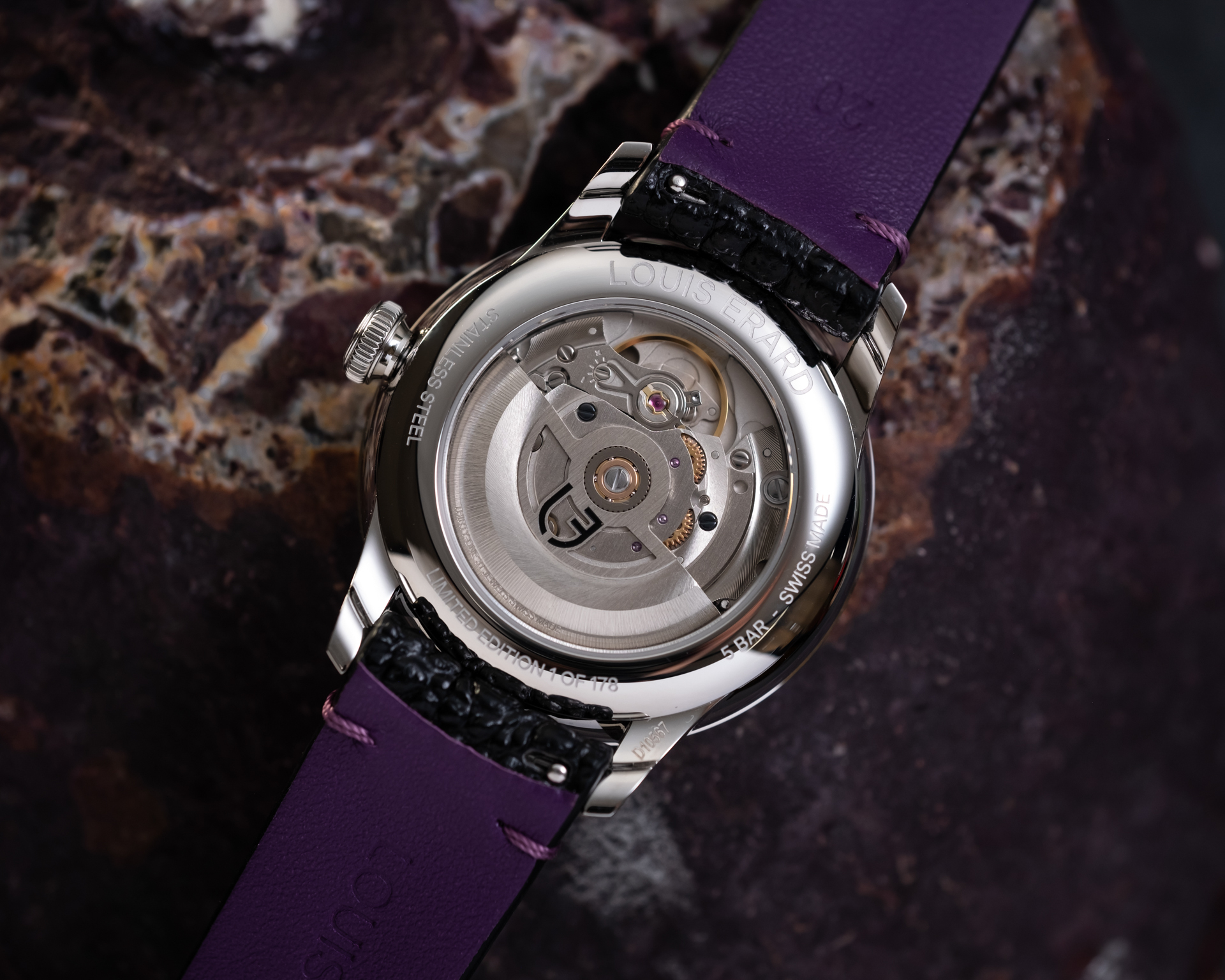 Le Regulateur Louis Erard x Konstantin Chaykin The Time-Eater Purple 39mm