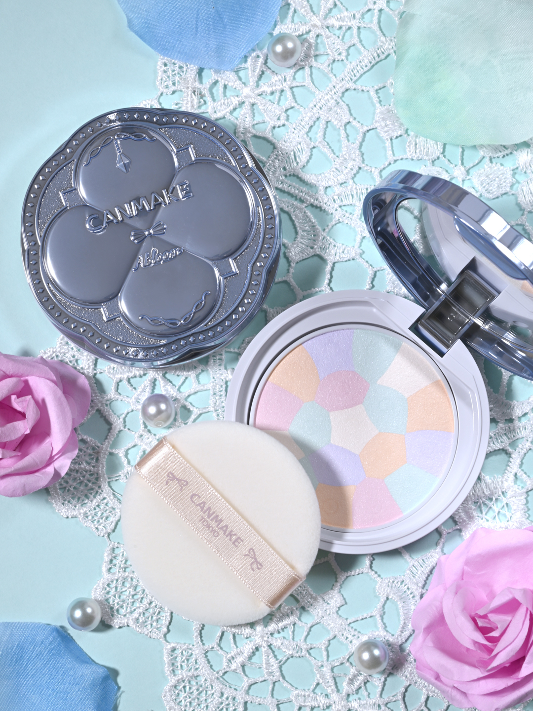 Illuminating Finish Powder ~Abloom~ - 閃亮透白修飾粉餅 ~潤色版~