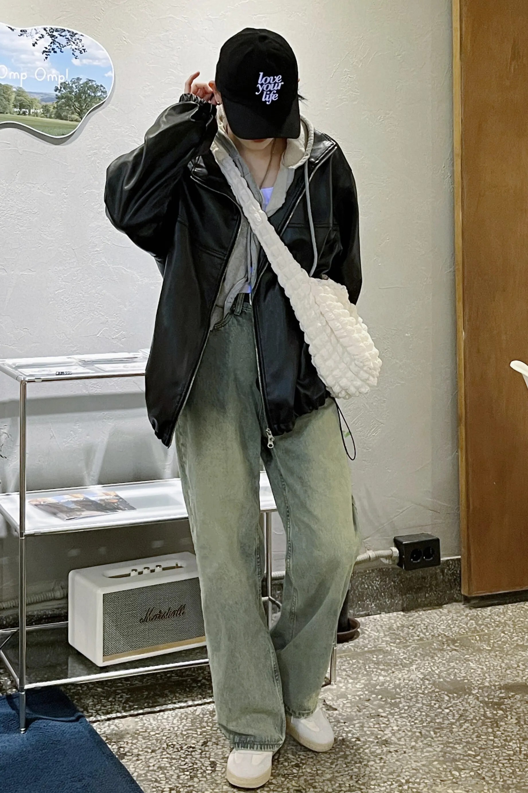 【OWN】TRILLION 水洗 牛仔褲 寬褲 流行 韓系 熱門款 不分男女