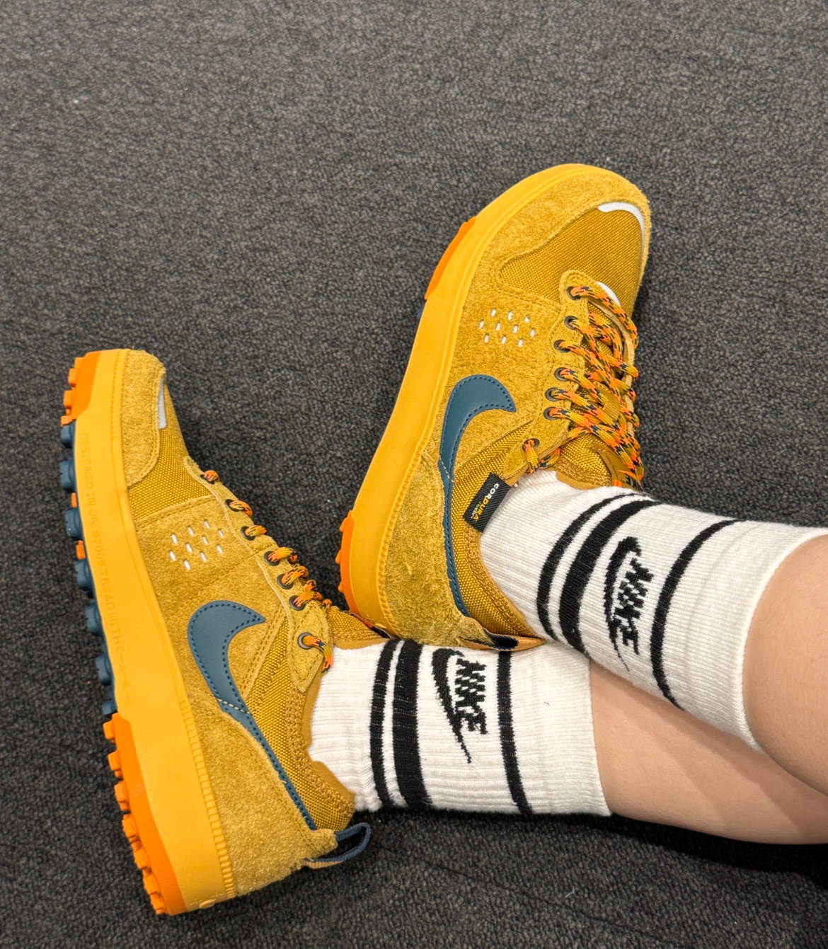 男鞋 NIKE C1TY PRM 棕橘 網布 麂皮 復古 Cordura鞋面 防滑 運動 休閒鞋【HJ4316-700】