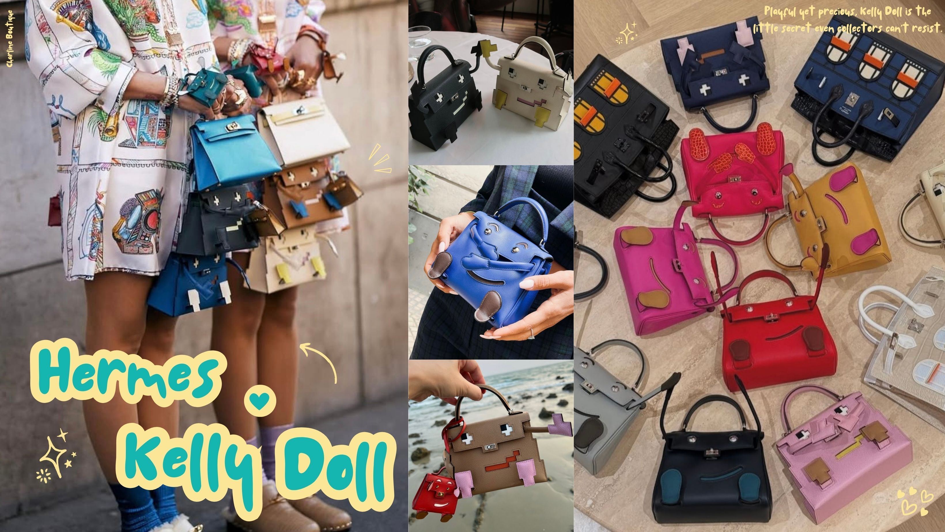 如果您也被 Kelly Doll 的笑容融化，正在尋找屬於您的那一顆，歡迎私訊 Charline Boutique。我們不僅能協助您尋找現貨，也能幫您追蹤心儀配色、五金與限量版本，讓您在眾多娃娃中，找到最對味的那一位。因為這顆會笑的包，不只是 Hermès 的創意代表，更可能是您生活裡最療癒、最可愛的精品小夥伴。