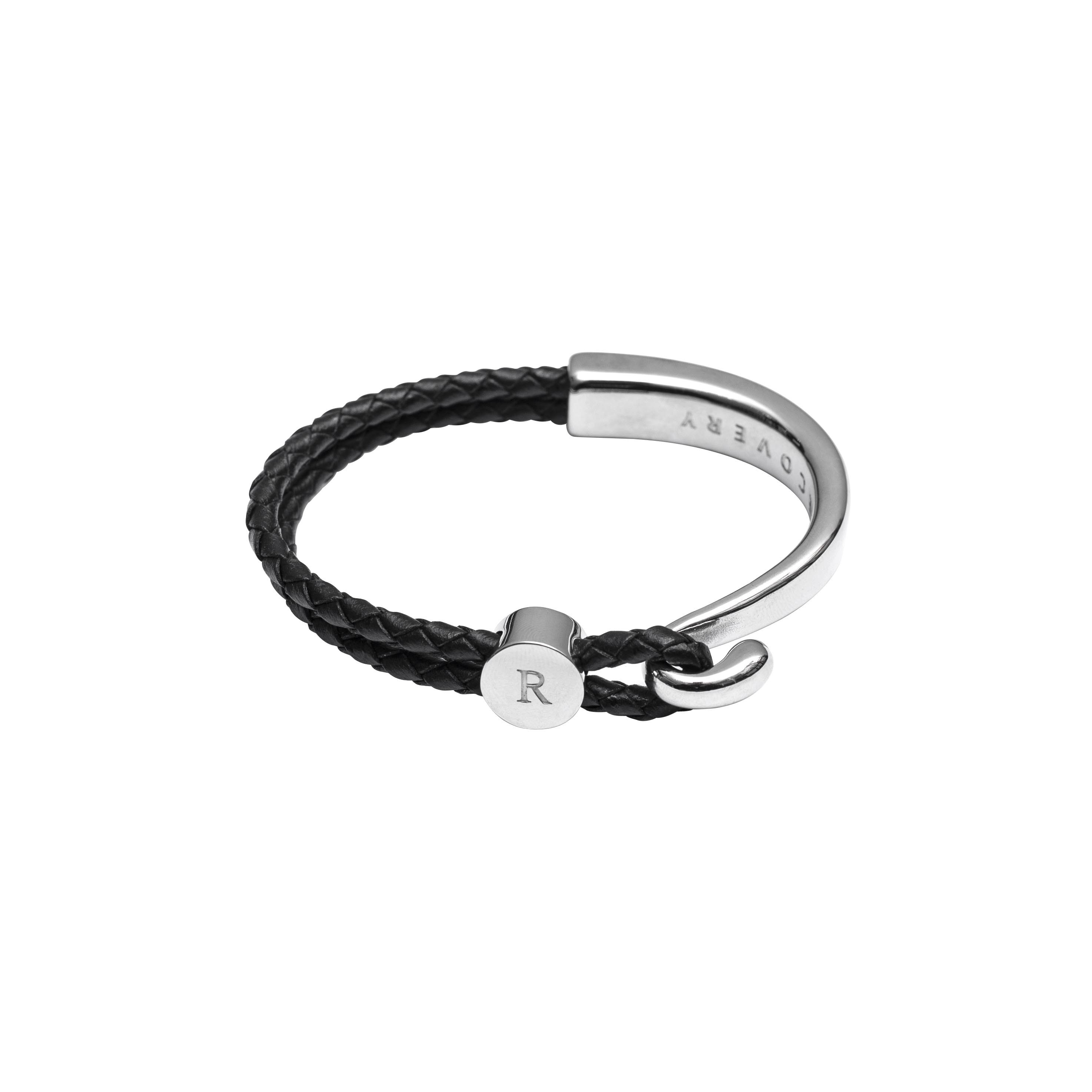 RECOVERY Half-bracelet 編織手環,霧銀黑