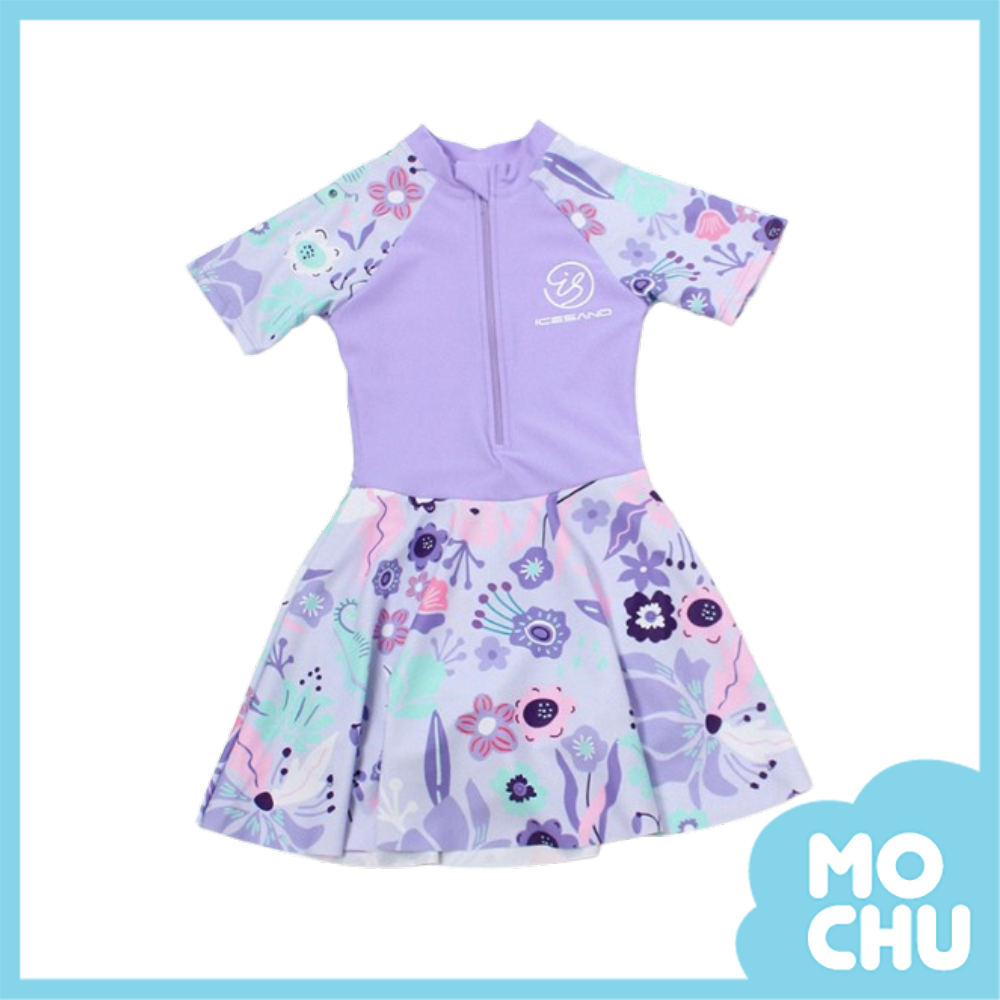 (L碼現貨)春日花園短袖連身泳裝