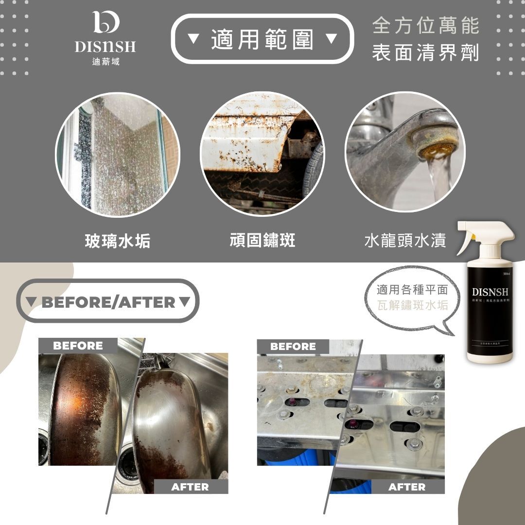 Disnsh迪䔮域 - 萬能表面清潔劑 (500ml)