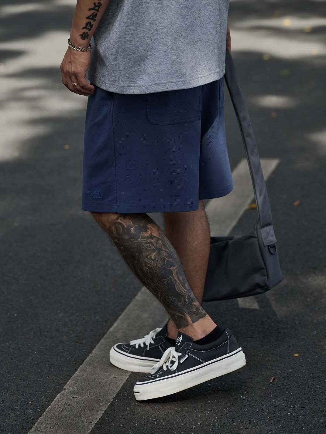 #預購 Broshood 25SS 日系 基礎款 混纺針織 刺繡 斜紋 工裝短褲 五分褲 2色