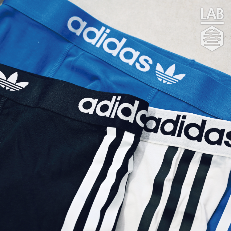 【 adidas AU M TRUNK 四角內褲組 3PACK - 白/藍/黑 】