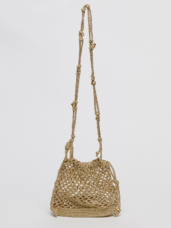 韓國代購 Archivepke Gem net pouch bag(Golden hour)Polyester