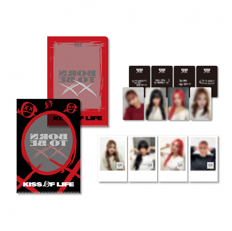 KISS OF LIFE-[Born to be XX]迷你L夾&小卡組