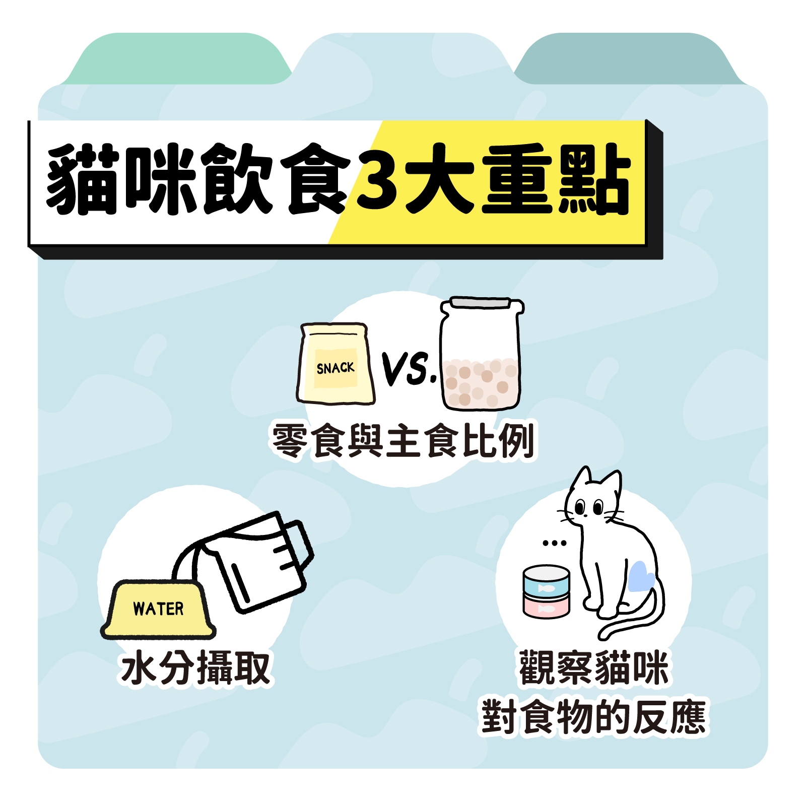 🍗 貓咪飲食指南：水分補充、餵食技巧、零食比例