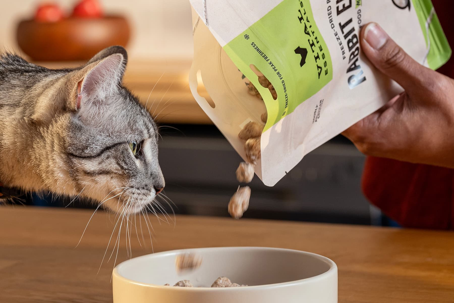 "Bundle of 3 Promo!" Vital Essentials® Freeze-Dried Raw Cat Food Mini Nibs, Rabbit, 8 oz
