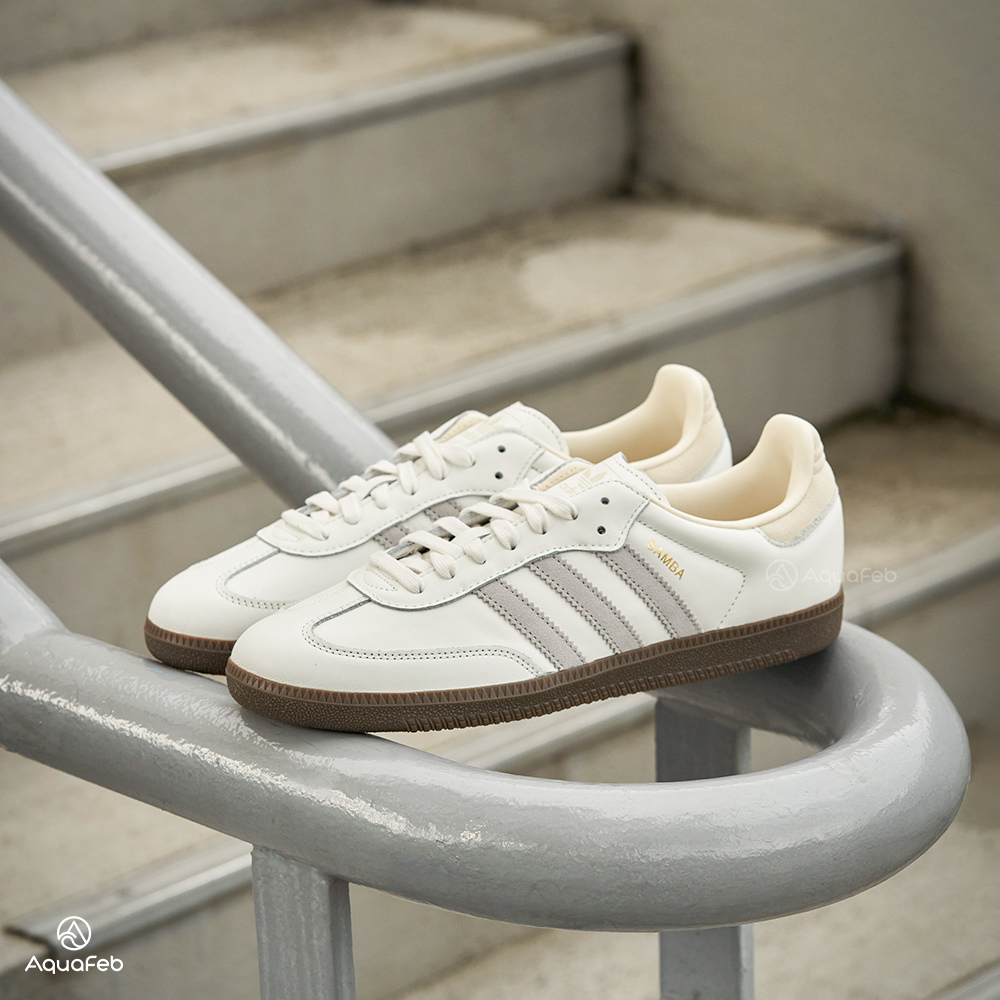 Adidas Samba OG 男鞋 女鞋 灰白色 中性 運動 休閒 愛迪達 德訓鞋 復古 焦糖底 休閒鞋 IH4880