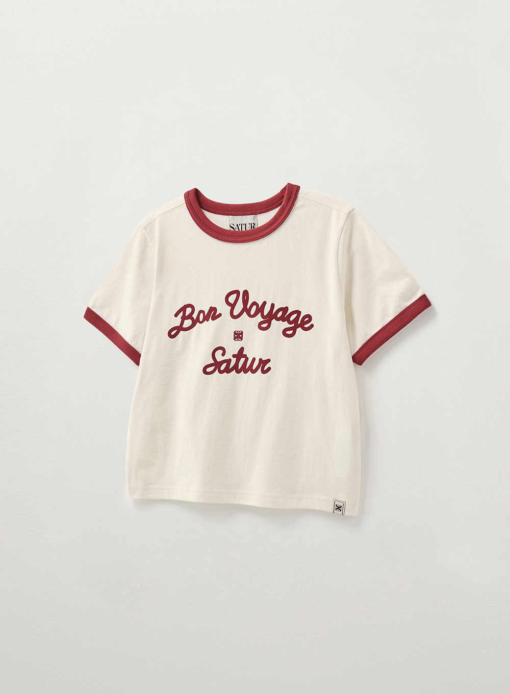 【 SATUR 】(W) Bon Voyage Ringer T-Shirt SATUR] (W) Bon Voyage Ringer T-shirt
