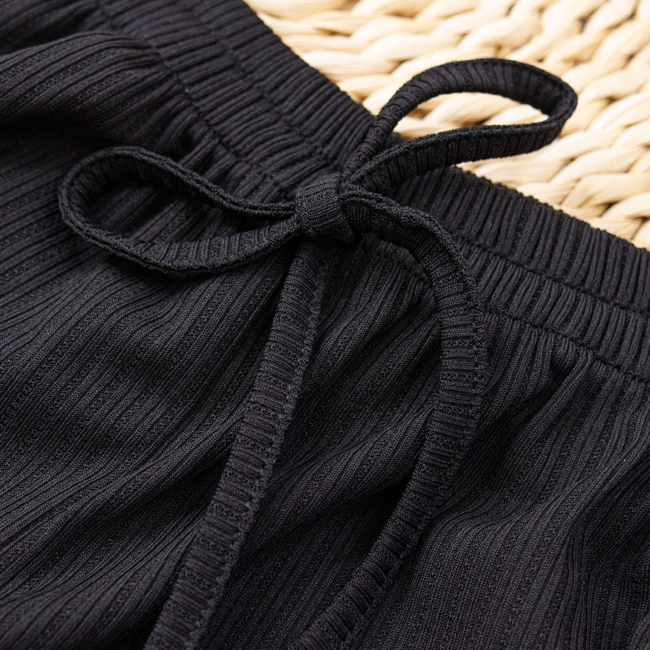 簡約百搭舒適質感闊腿褲/長褲 (H50409)