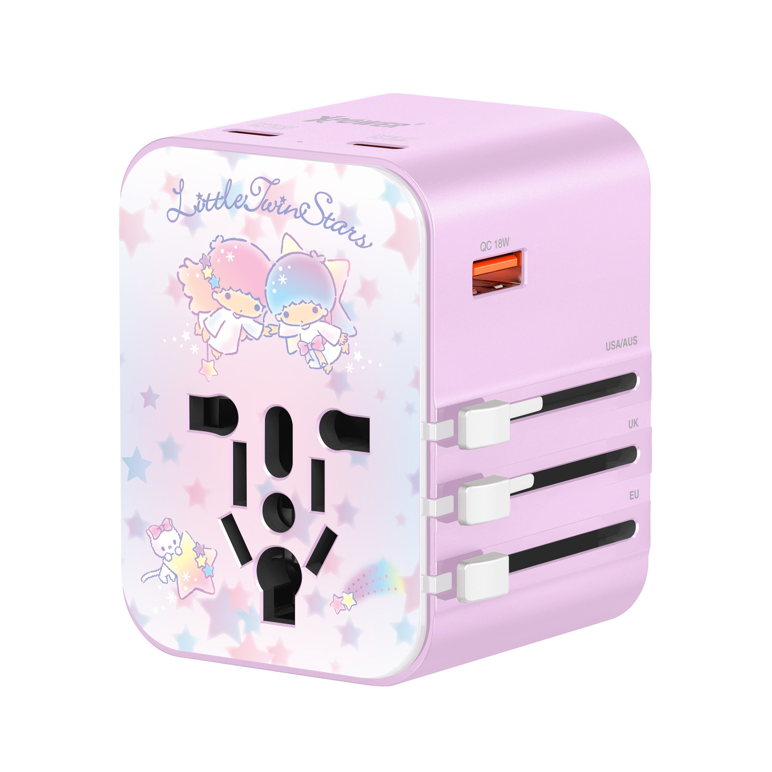 XPower x Sanrio Little Twin Stars TA3B 25W 4輸出 PD3.0/PPS旅行充電器