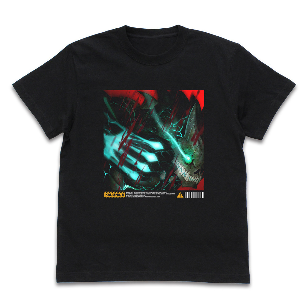 Cospa 0519 怪獣８号 フルカラーTシャツ [怪獣８号] BLACK