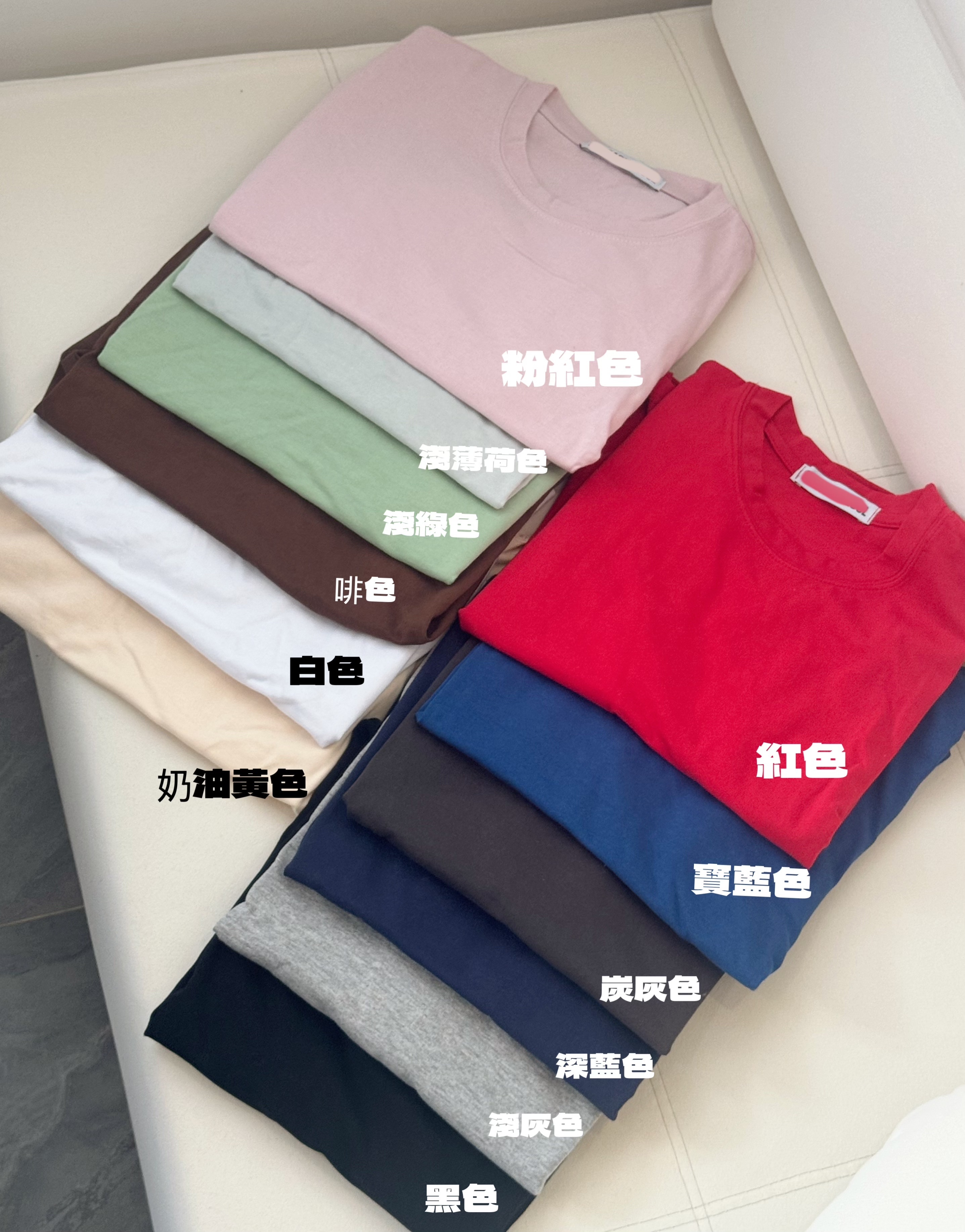 🇰🇷版型一百分! DAY DAY TEE 十二色入