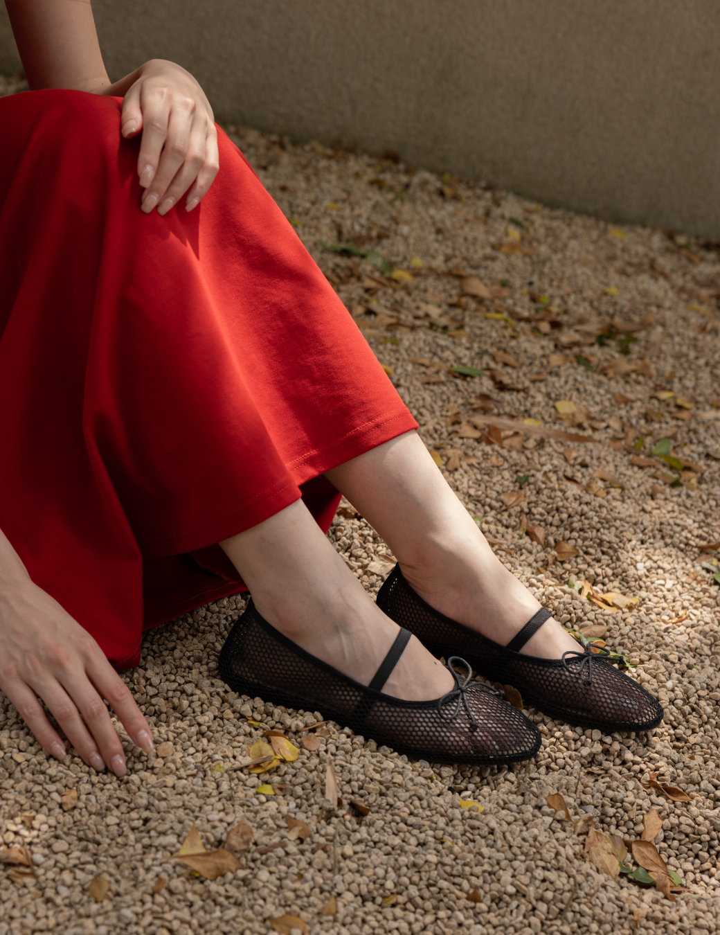 蝴蝶結簍空娃娃鞋（3尺寸）