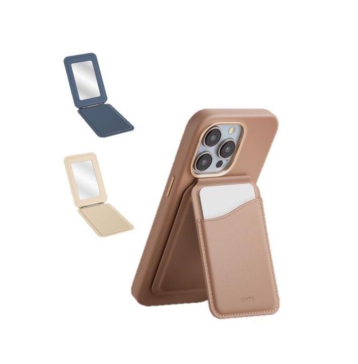 COEHL Esme 磁吸三合一卡套、鏡子和支架皮革卡套