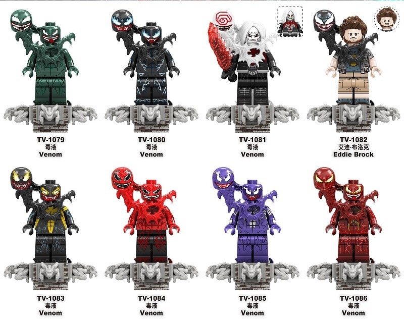 Venom Custom Minifigures Minifigs Set fit Lego TV6210