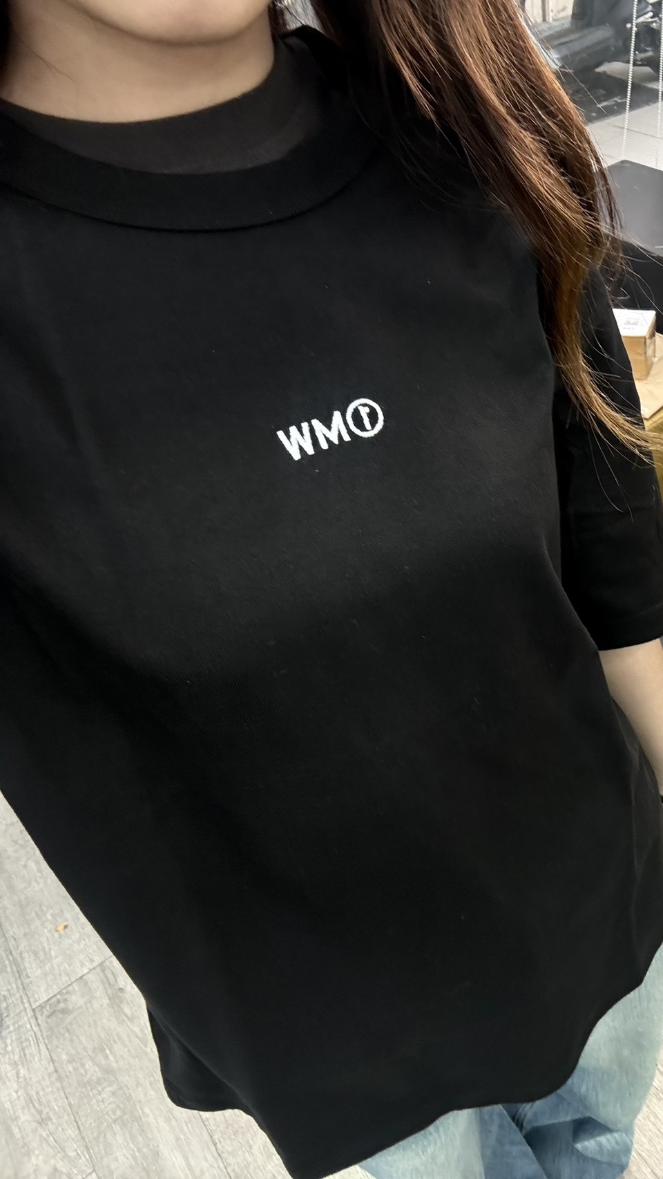 GU X 1MW by SOPH. 聯名 男裝寬版T恤 黑色 豹紋