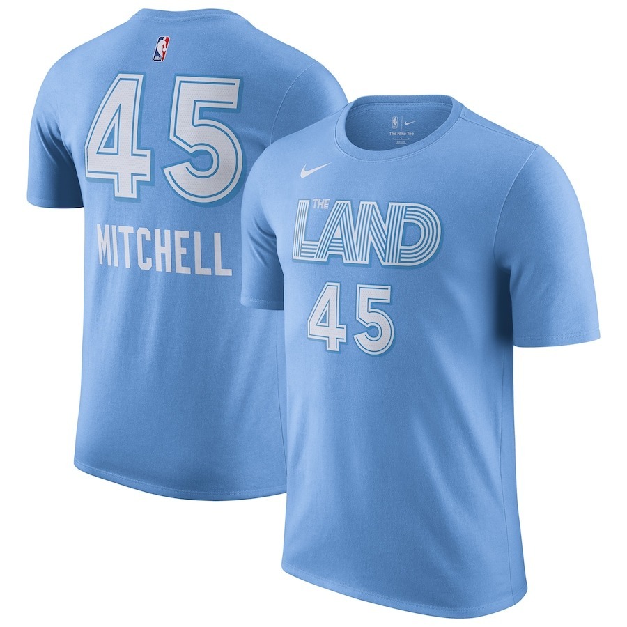 NBA短袖 Donovan Mitchell 克里夫蘭騎士城市 City Nike Player Name Tee 棉質短袖 全新