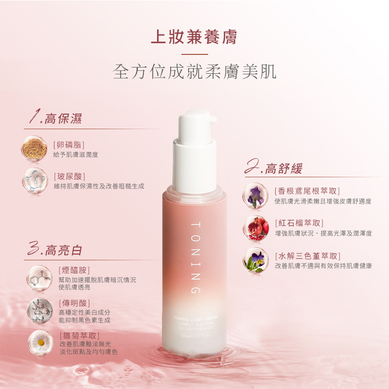 DREAM TREND 凱夢 水感瞬白素顏霜 30ml【AP085】