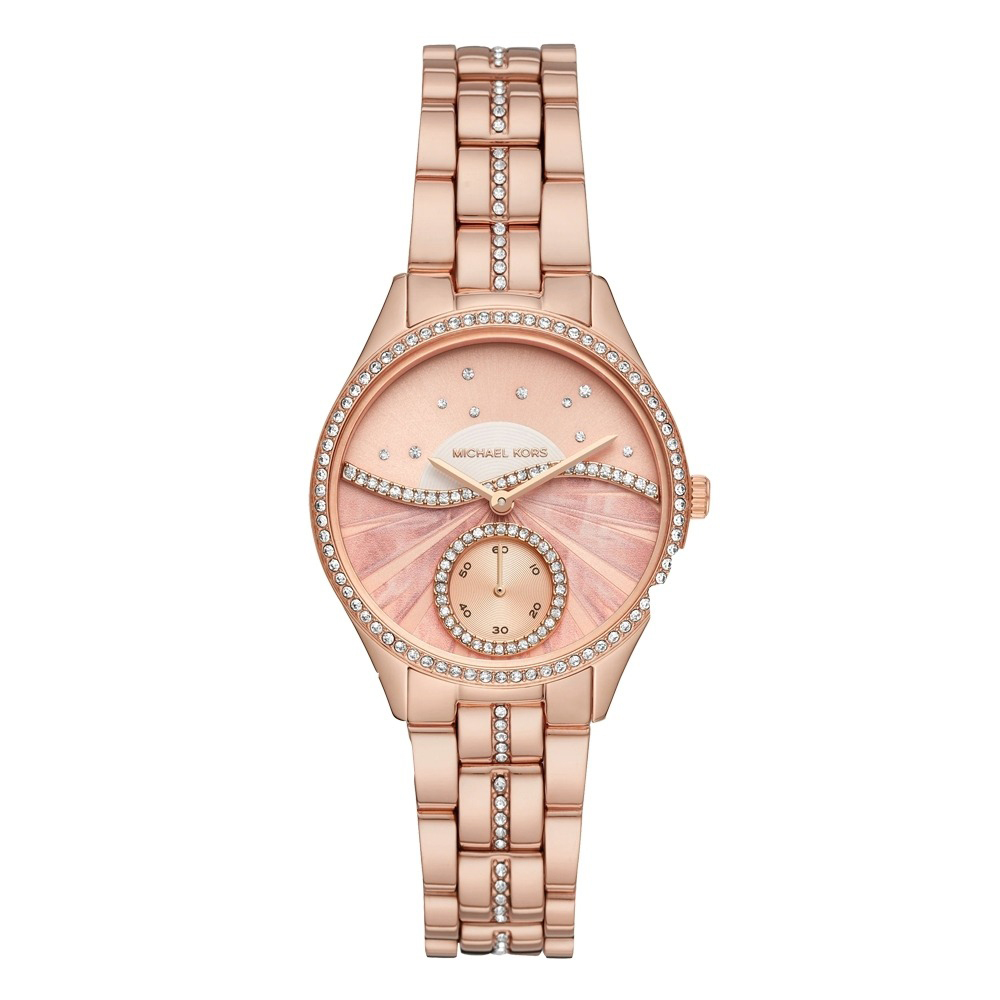 【MICHAEL KORS 邁克·科爾斯】MK4436 優雅 經典 氣質 不鏽鋼 晶鑽 女款 石英 手錶