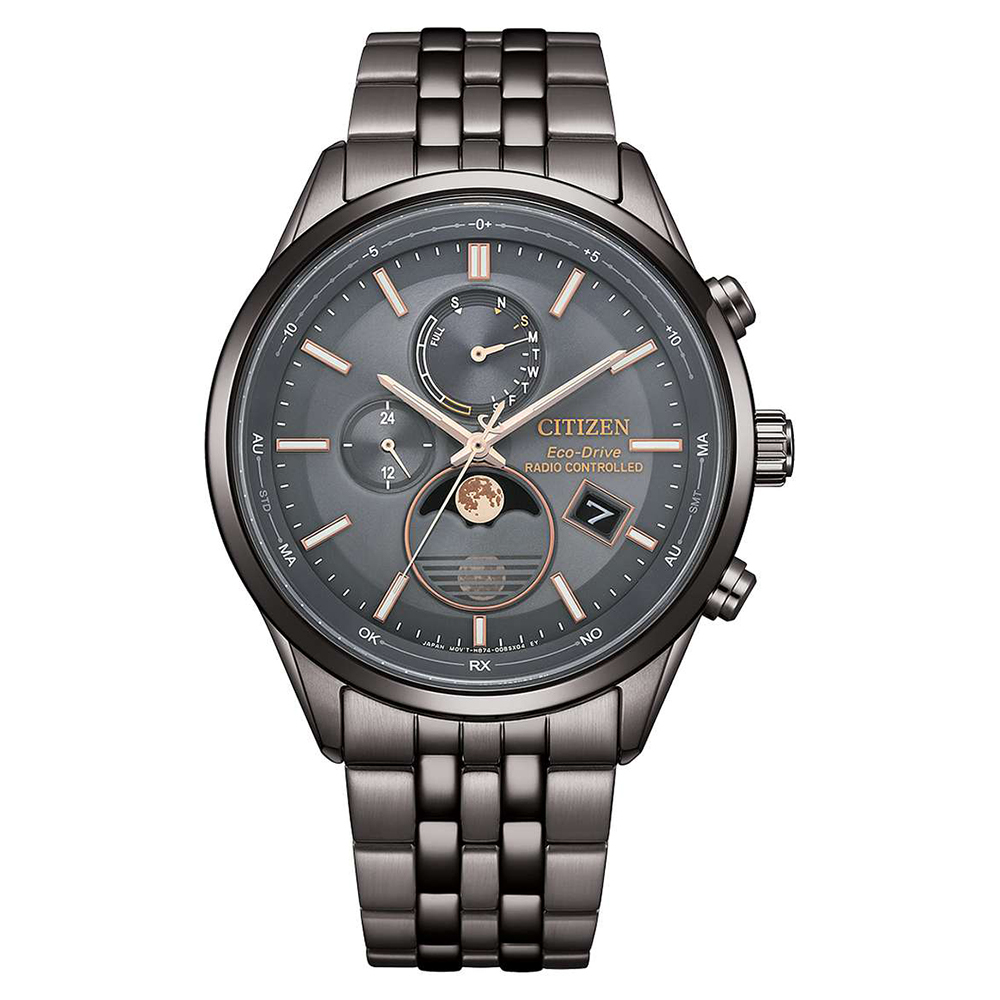 【Citizen 星辰】BY1037-51H 藍寶石玻璃 萬年曆 日期顯示 電波對時 光動能 石英 手錶