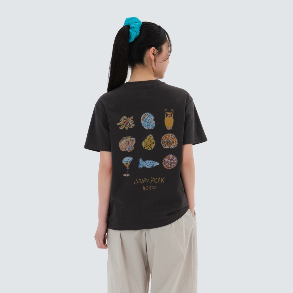 【代購】Snow Peak X Hernc 聯名 女 海洋插畫 Graphic 短袖 短T S25MWFTS79