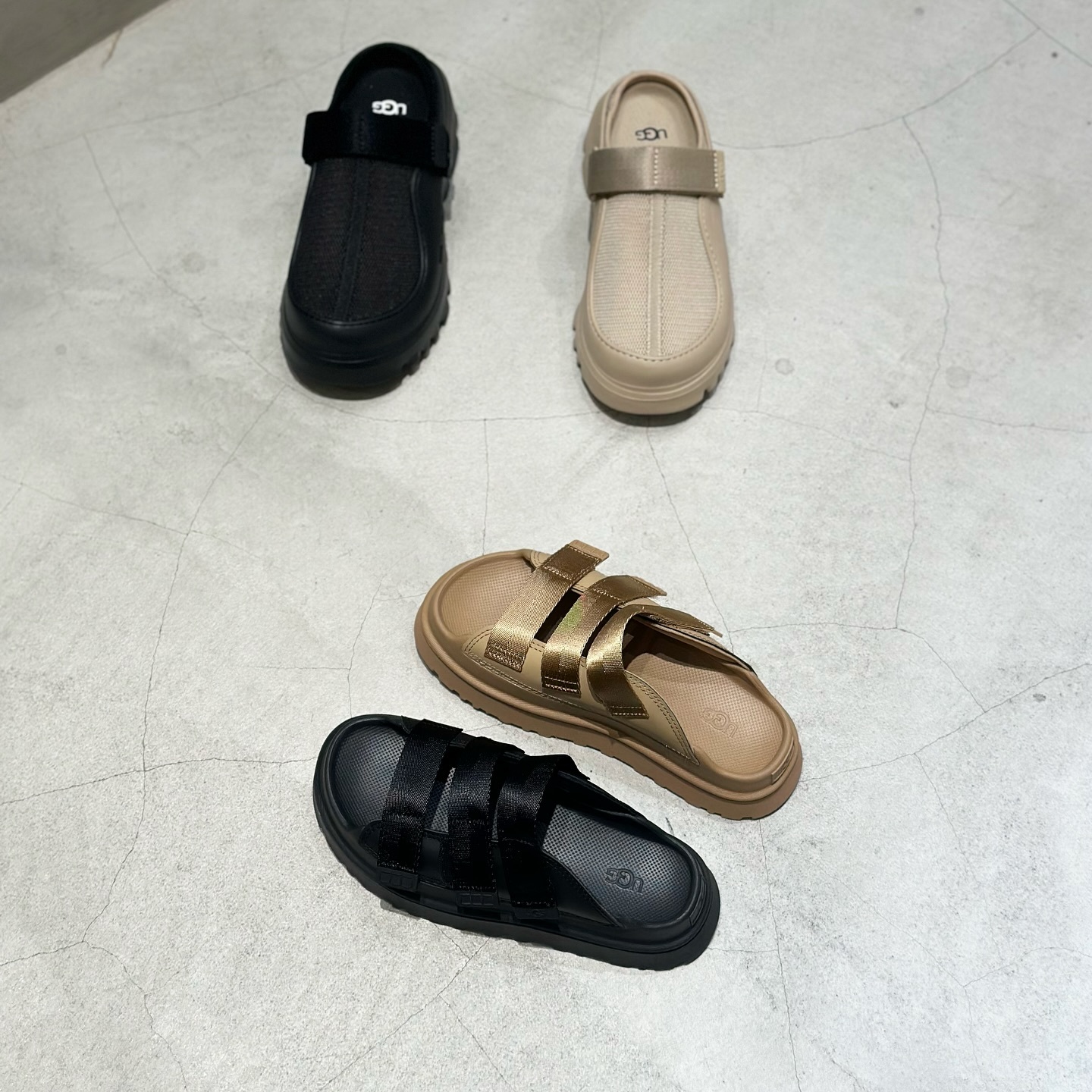 UGG Goldenglow Slide 黑色 沙漠 4色 魔鬼氈 增高 厚底 涼拖鞋 1167430