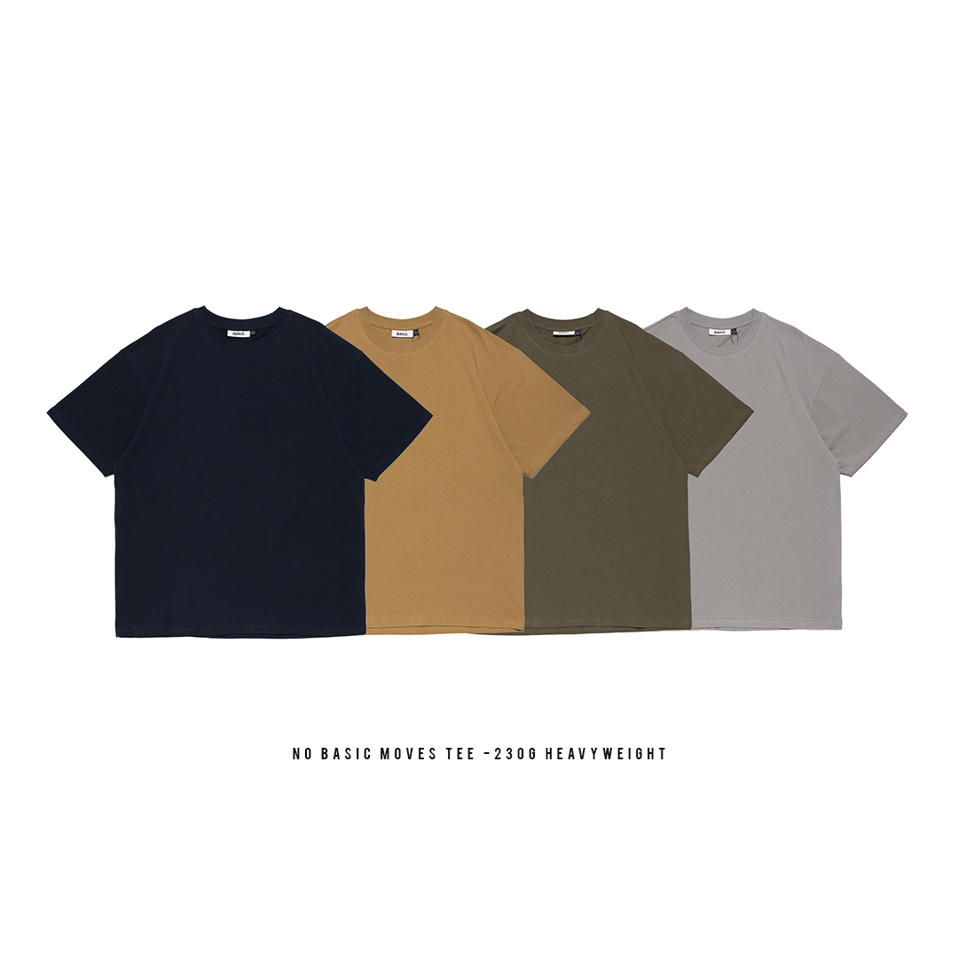 No Basic Moves Tee — 230G素面短袖：四色
