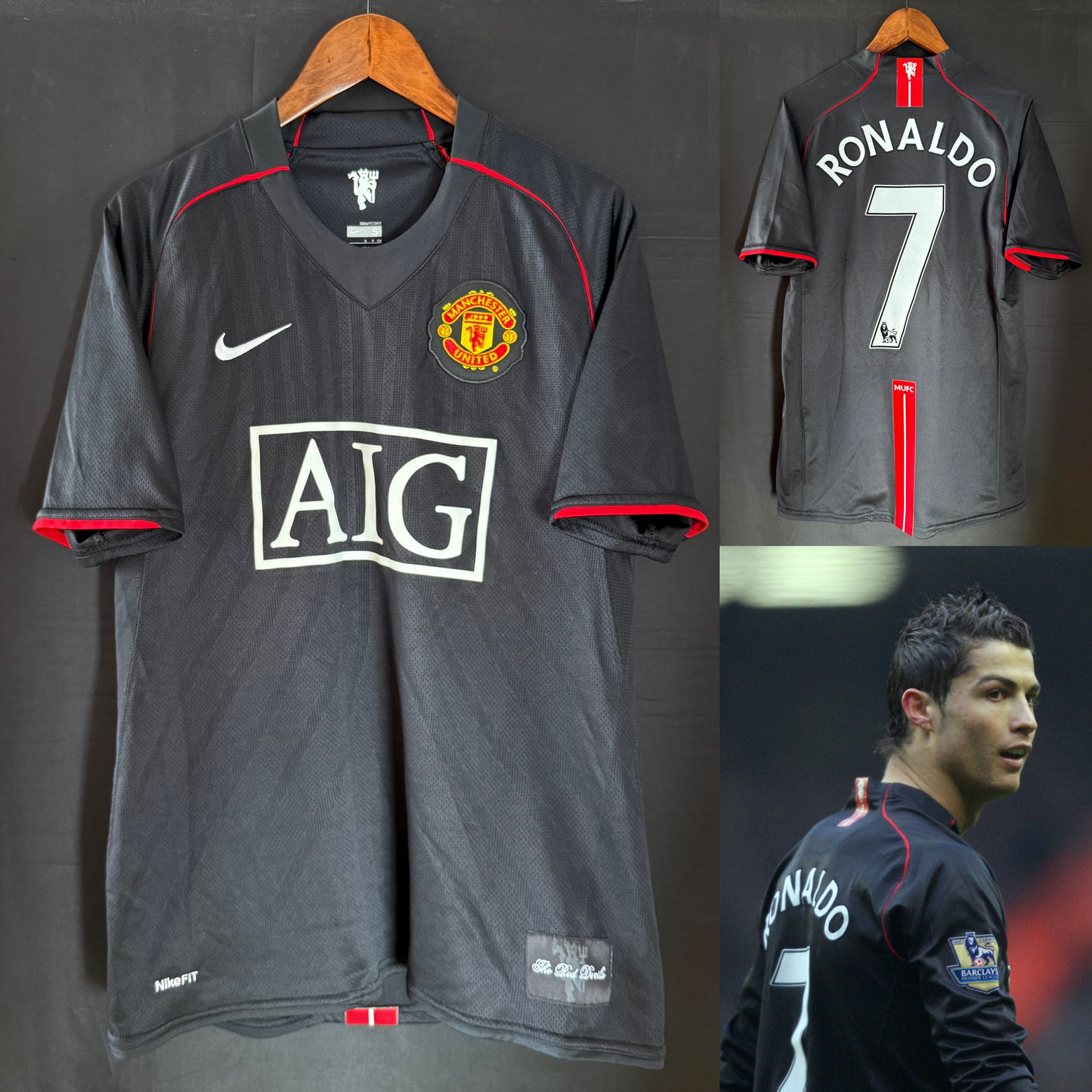 曼聯 2007-2008 Nike 作客球衣 #7 RONALDO