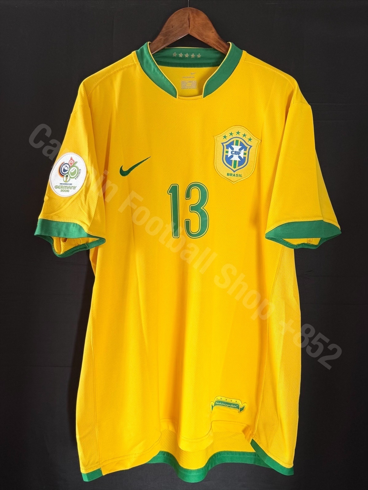Brazil 2006 FIFA World Cup Home Shirt #13 CICINHO
