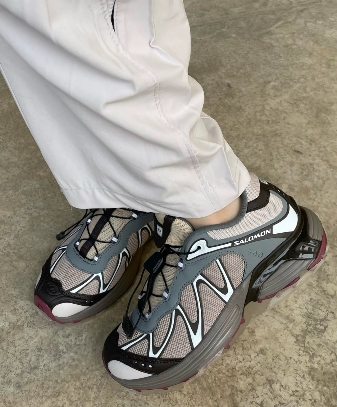 SALOMON XT-WHISPER 淺棕越野跑鞋