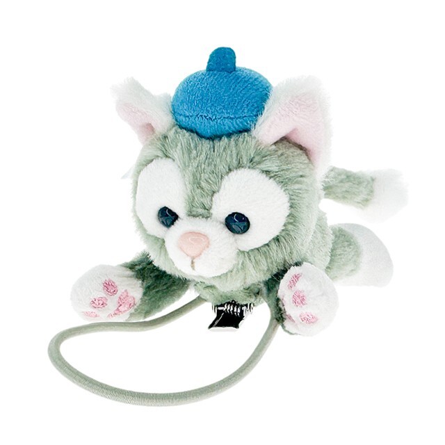 傑拉托尼 畫家貓 Gelatoni 趴趴造型 絨毛 髮夾 髮束 髮飾 -香港迪士尼樂園