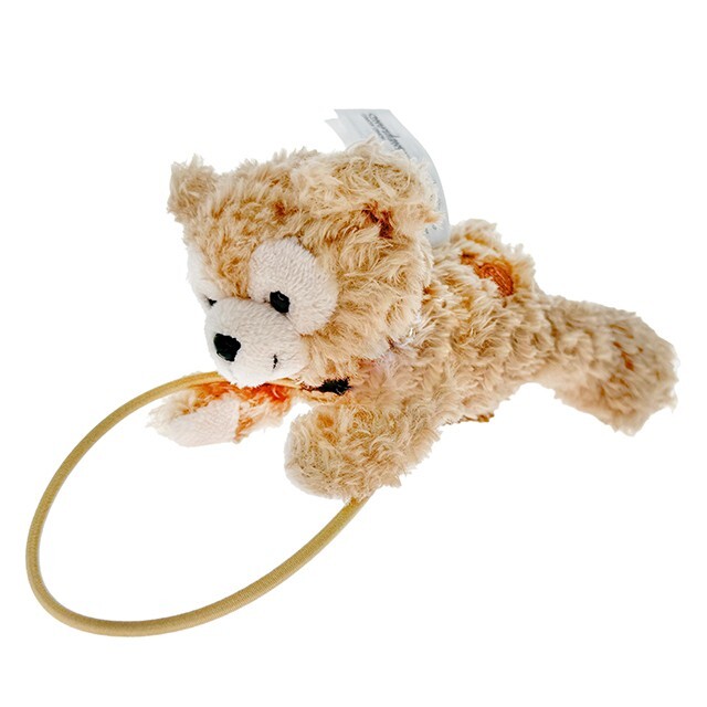 達菲 Duffy 趴趴造型 絨毛 髮夾 髮束 髮飾 -香港迪士尼樂園