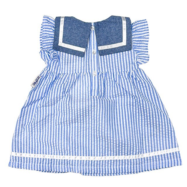 Coastal Days 米奇 Mickey 達菲 Duffy 寶寶 直條紋 海軍領 連身洋裝 套裝 嬰兒用品 -香港迪士尼樂園