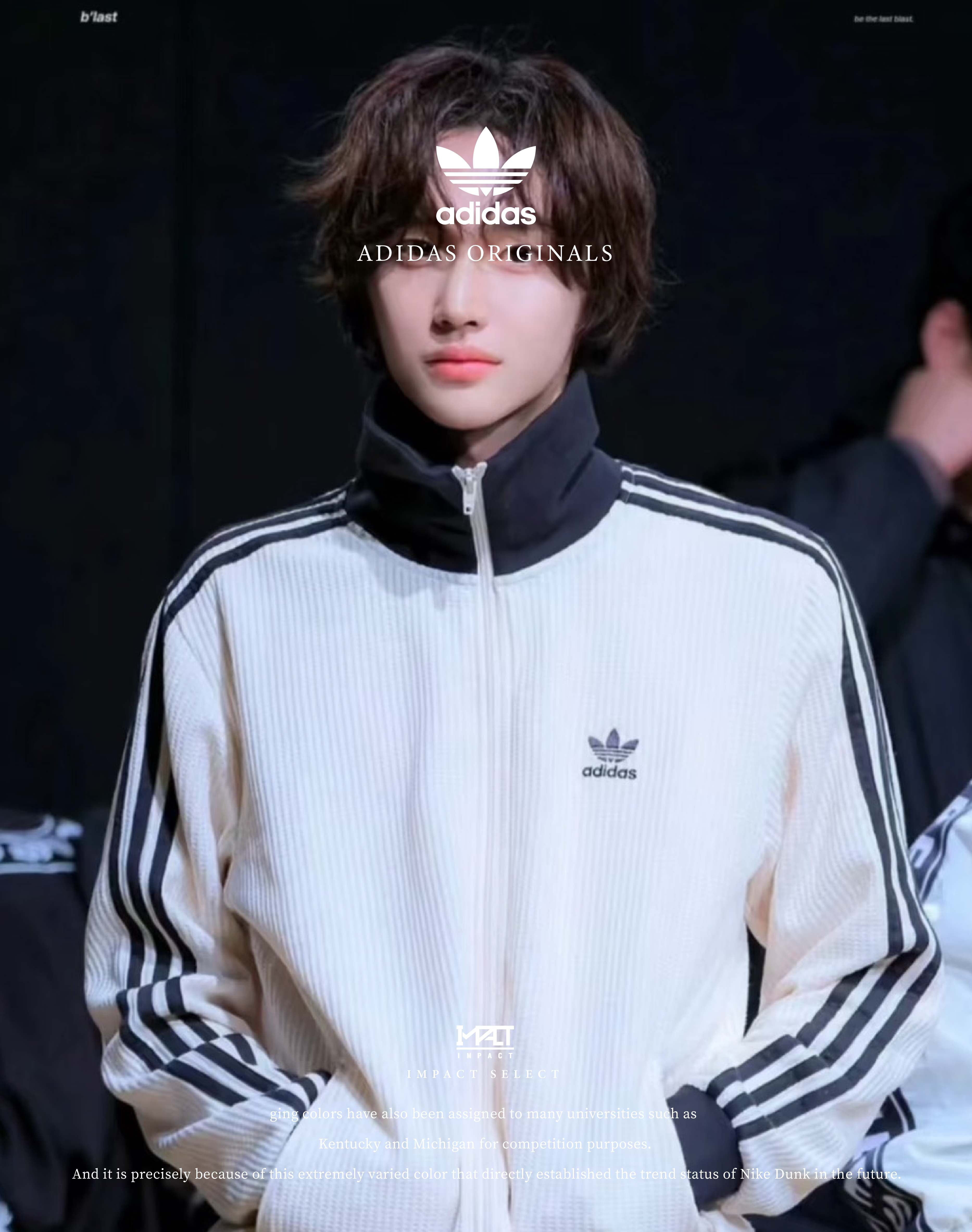 Adidas originals 休閒復古立領夾克 華夫格 外套 白 男女同款  HR3307 JW0109