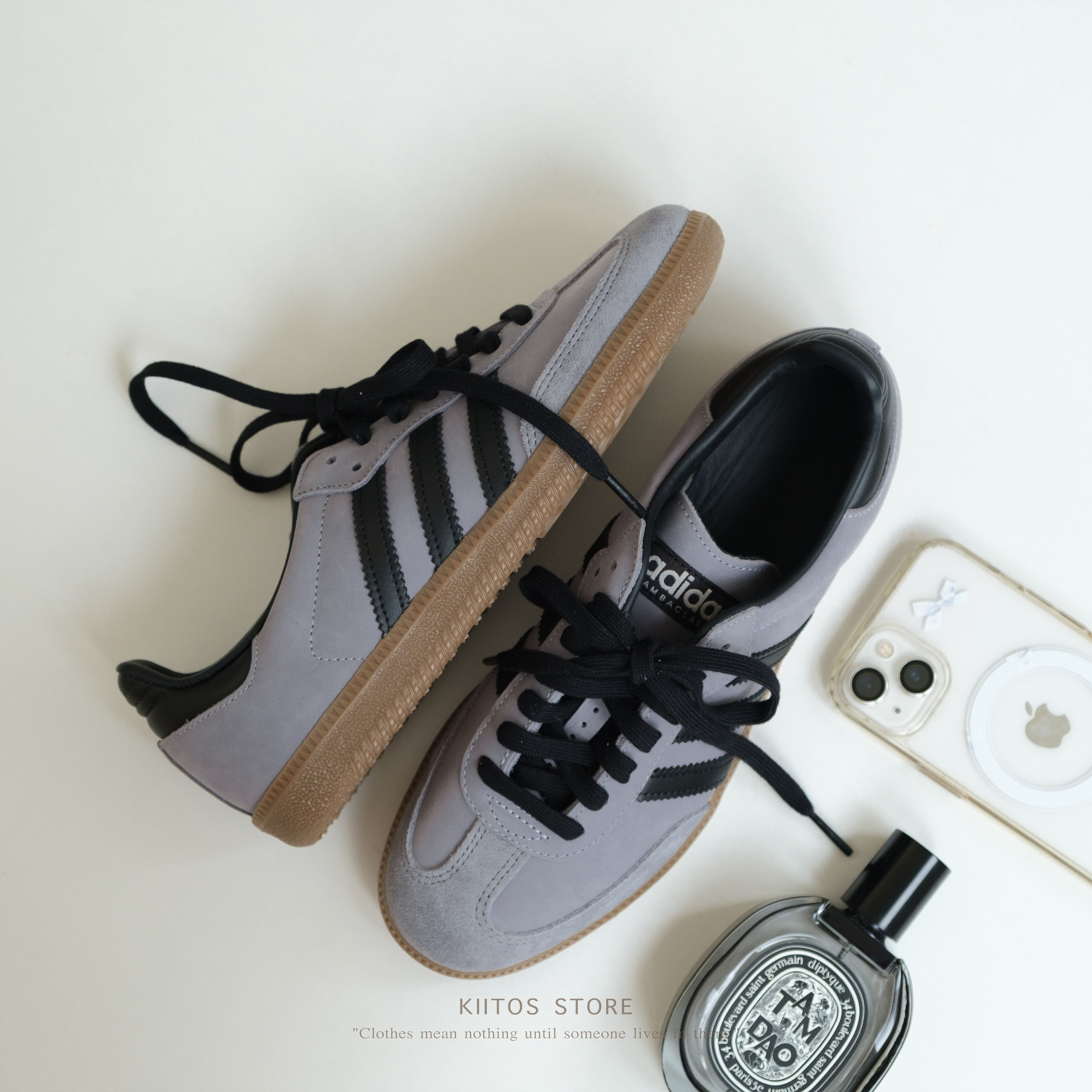 Adidas Samba 灰色 焦糖底  麂皮 女鞋 IE9164