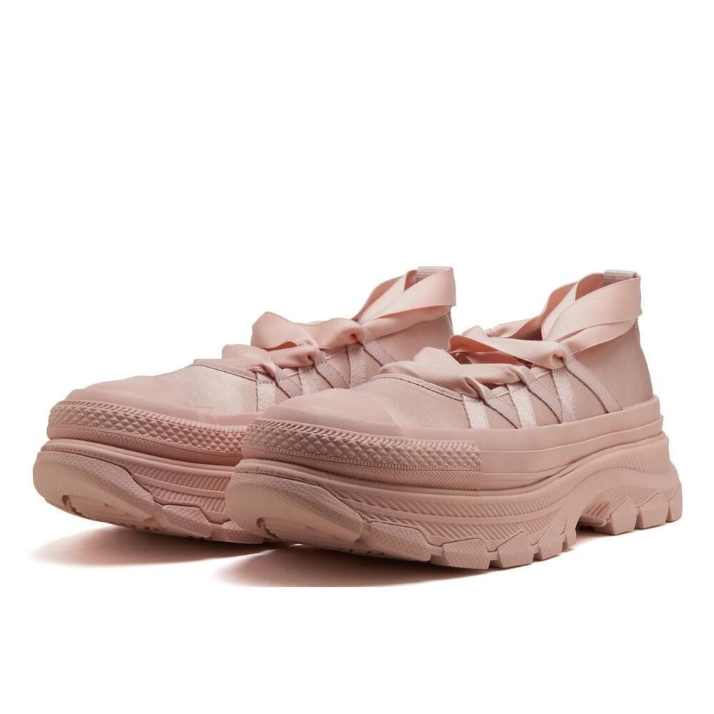 Converse AS Trekwave BL OX 日本限定 玫瑰粉 緞面 緞帶 芭蕾舞 增高 厚底 帆布鞋 31314870