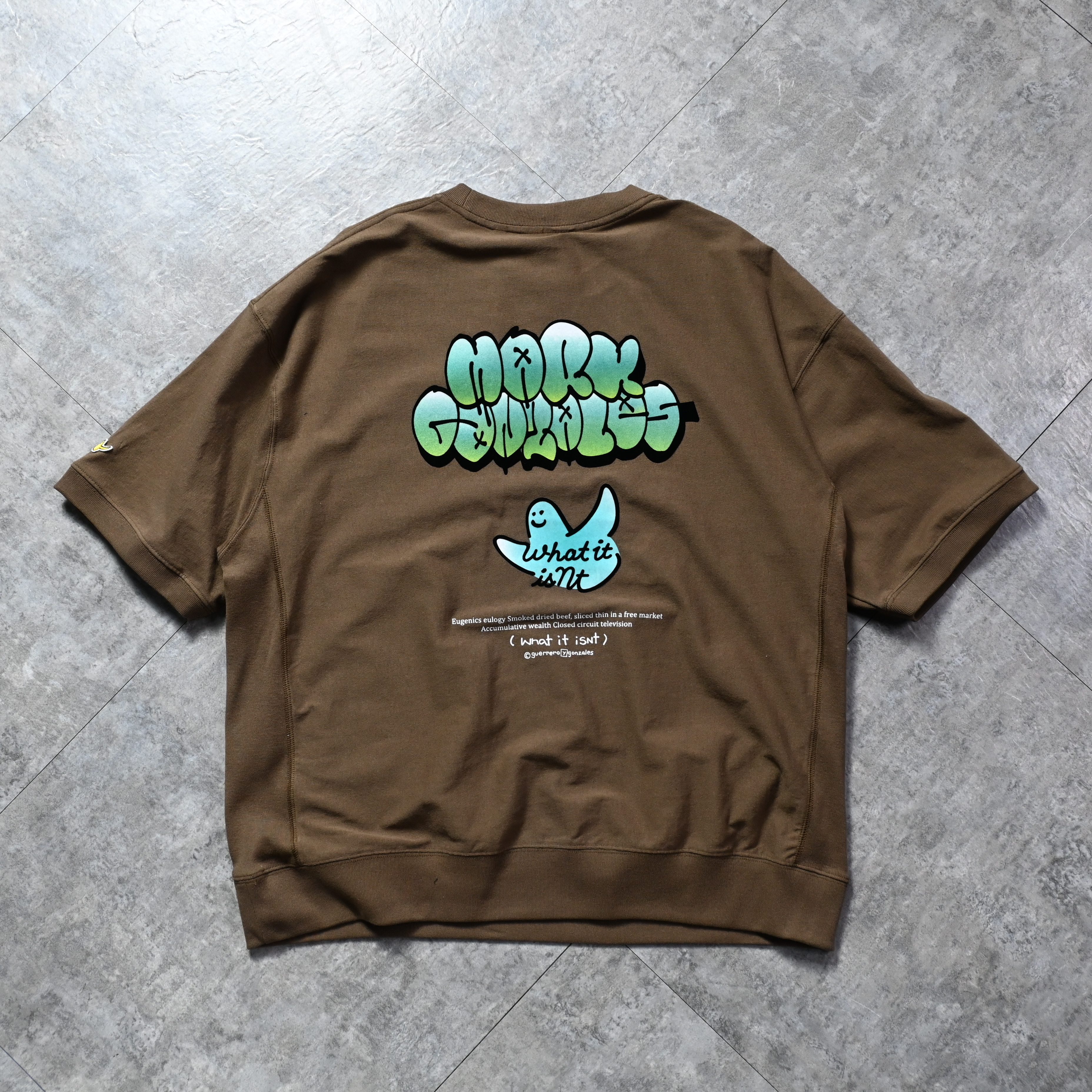 (What it isNt) ART BY MARK GONZALES Gradient logo Big Tee