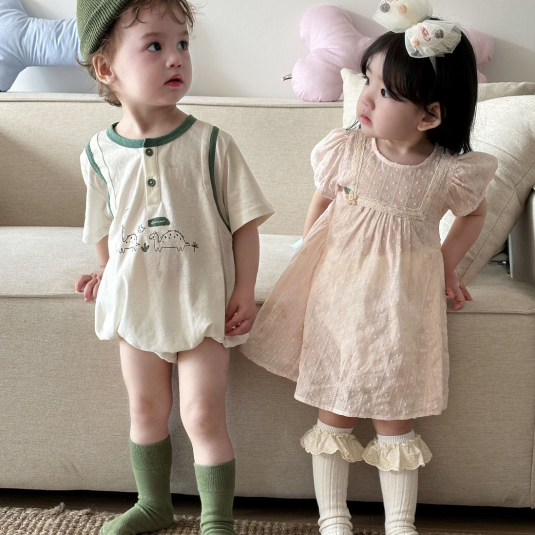 25夏 粉嫩公主蕾絲洋裝