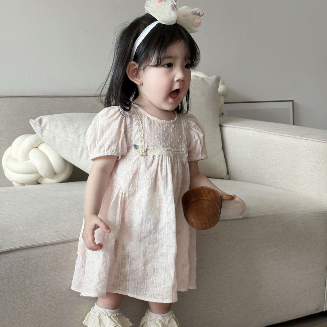 25夏 粉嫩公主蕾絲洋裝